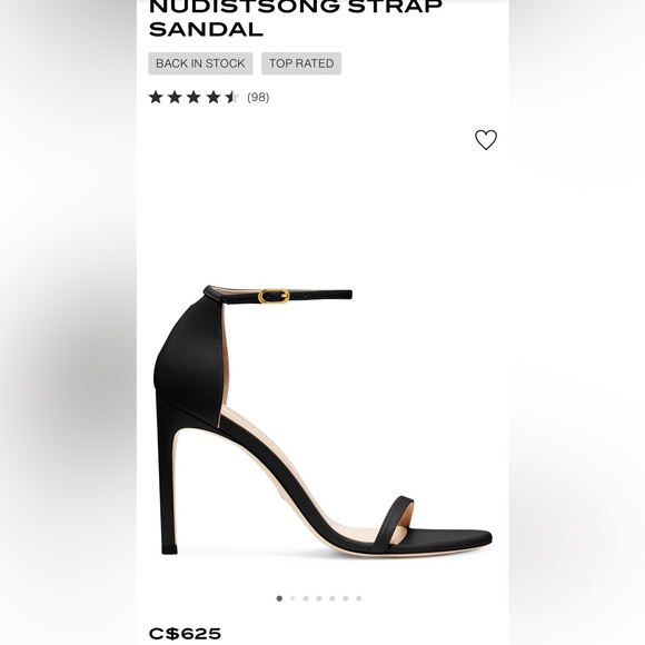 Stuart Weitzman NUDISTSONG STRAP SANDAL size 36 - Picture 5 of 5